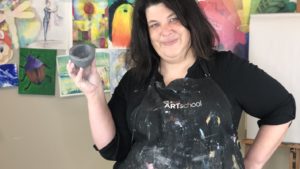 Molding a Clay Pinch Pot