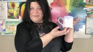 Paper Masking on Pottery