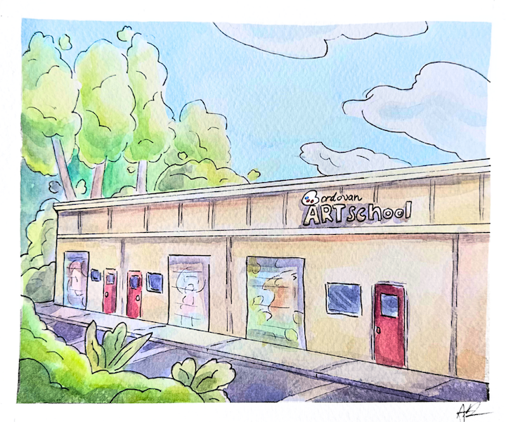 Rendering of Cordovan Art School, Round Rock, TX